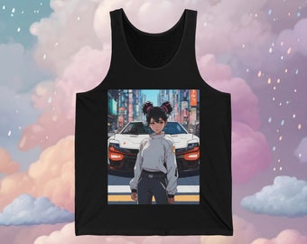 Anime girl street racer - mode Harajuku - anime girl - street racer - gamer girl - vêtements kawaii - streetwear - futuriste -