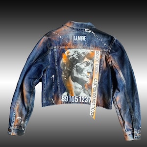 Louis Vuitton Denim Jacket Etsy Sweden