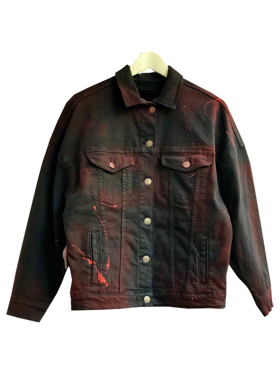 Black Jeans Jacket Oversized With 