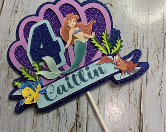 Arial Birthday Cake topper