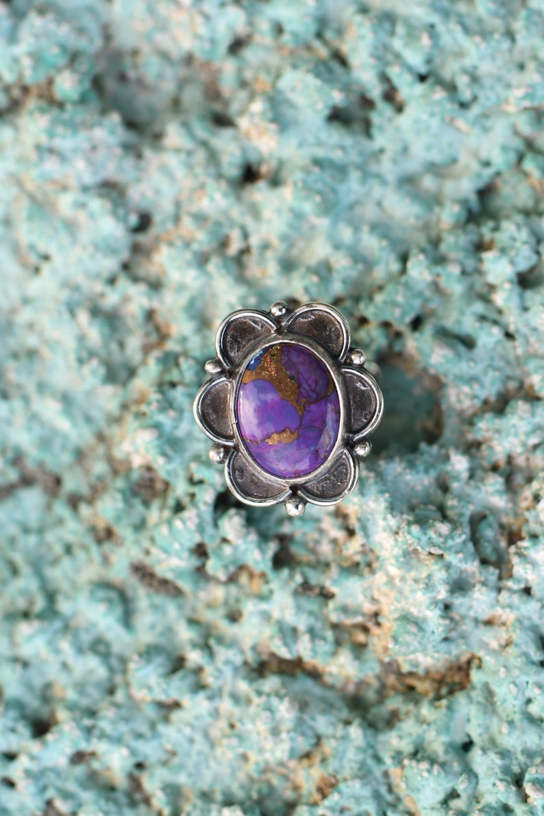 Purple Mojave ring size 7.75