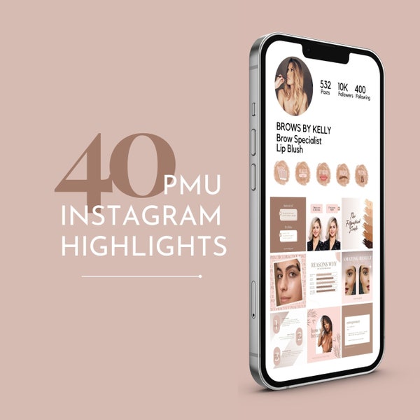 Permanent Make-up Instagram Highlight Covers, PMU Artists