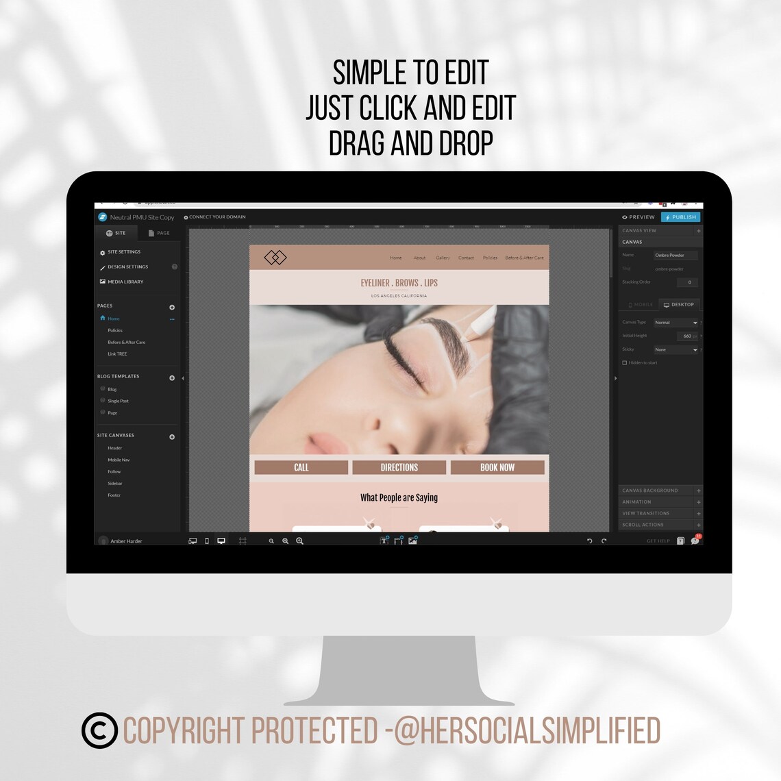 Microblade Microblading Website Template Highly Converting - Etsy