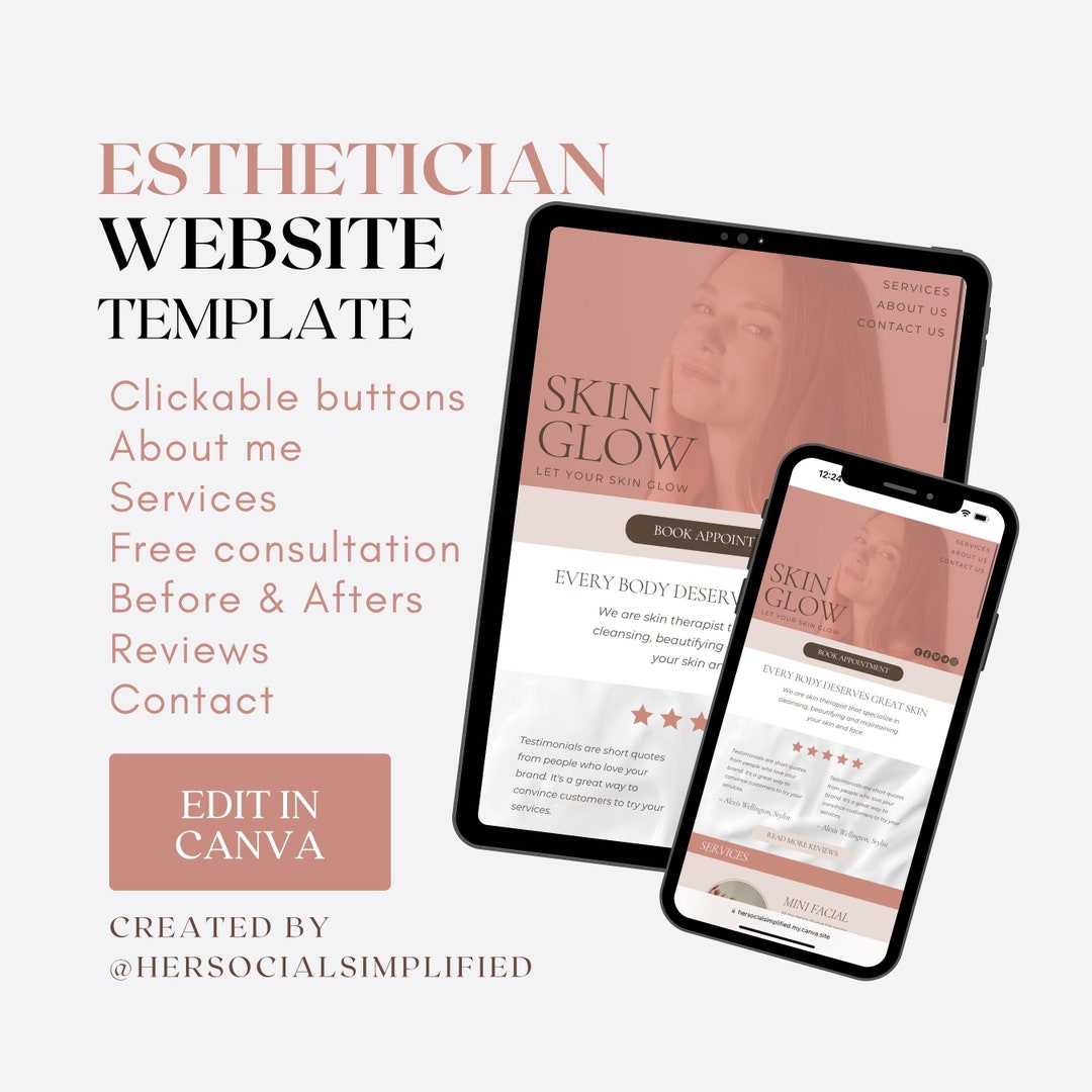 Esthetician Skincare Website Template Perfect for Estheticians to Look Esthetician Skincare Website Template Perfect for Estheticians to Look