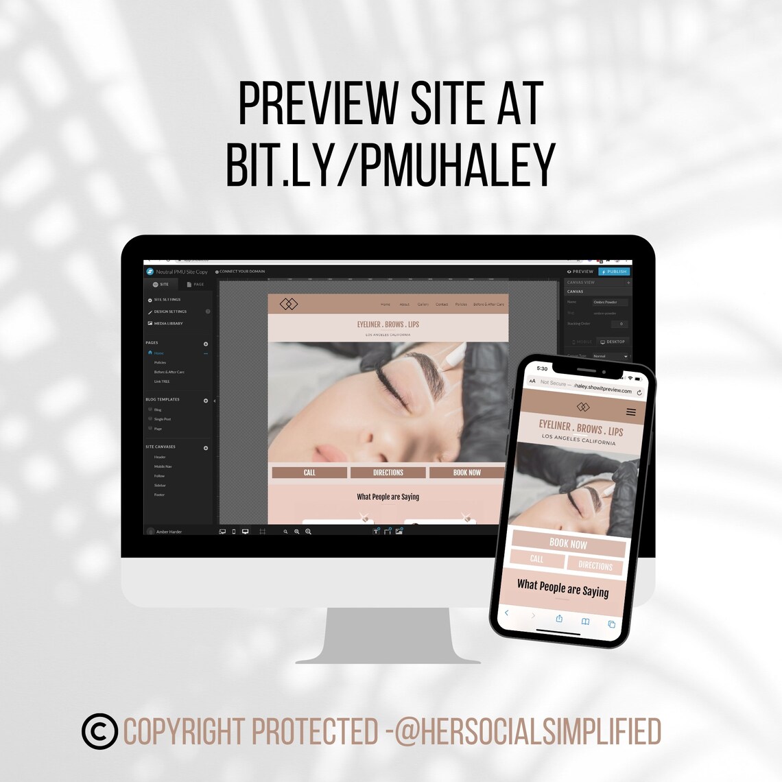 Microblade Microblading Website Template Highly Converting - Etsy