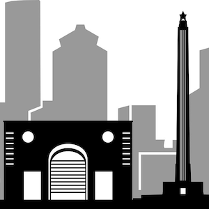 HOUSTON Skyline Outline Silhouette svg eps jpg png