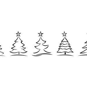 ARBRE DE NOËL NOËL Carte cadeau Carte postale Carte de vœux Vecteur svg eps jpg png