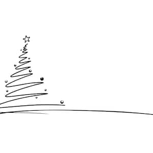 WEIHNACHTSBAUM Weihnachten BAUM Karte Gruß Silhouette Vektor Grafik svg eps jpg png