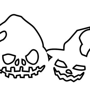 HALLOWEEN PUMPKIN Outline Silhouette Vector Graphic svg eps jpg png