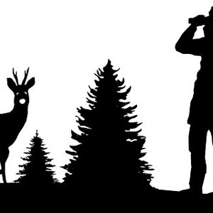 ANIMALS FOREST NATURE Skyline Silhouette Vector svg eps png jpg