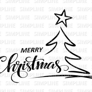 ALBERO DI NATALE Mappa BAUM Silhouette Grafica vettoriale svg eps jpg png
