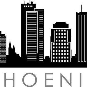 PHOENIX Skyline Contour Silhouette Vecteur svg eps jpg png