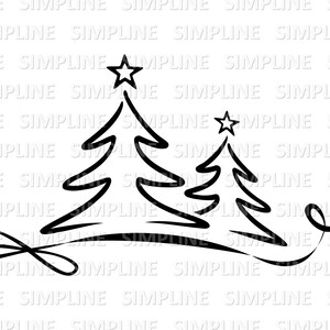 ALBERO DI NATALE Albero di Natale ALBERO DI NATALE SILHOUETTE Grafica vettoriale svg eps png