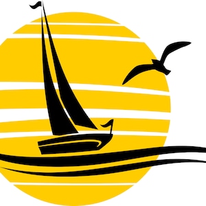 SHIP BOAT SHIPS sail wave water silhouette vector graphics svg eps jpg png