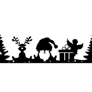 SANTA CLAUS Angel Angel Silhouette Vector Graphic svg eps jpg png