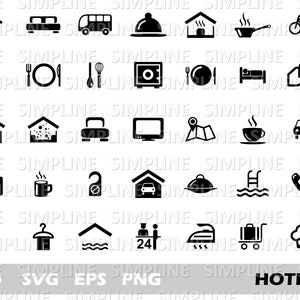 HOTEL ICON SET svg eps png