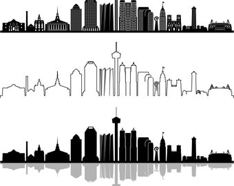 SAN ANTONIO USA Texas City Skyline Umriss Silhouette Vektor svg eps jpg png