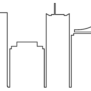 PHOENIX Skyline Contour Silhouette Vecteur svg eps jpg png