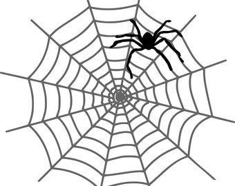 SPIDER WEB SPIDER WEB Halloween Animal Nature Outline Silhouette Vector Graphic svg eps jpg png