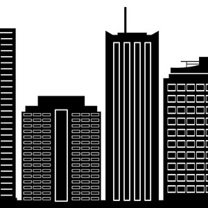 PHOENIX Skyline Contour Silhouette Vecteur svg eps jpg png