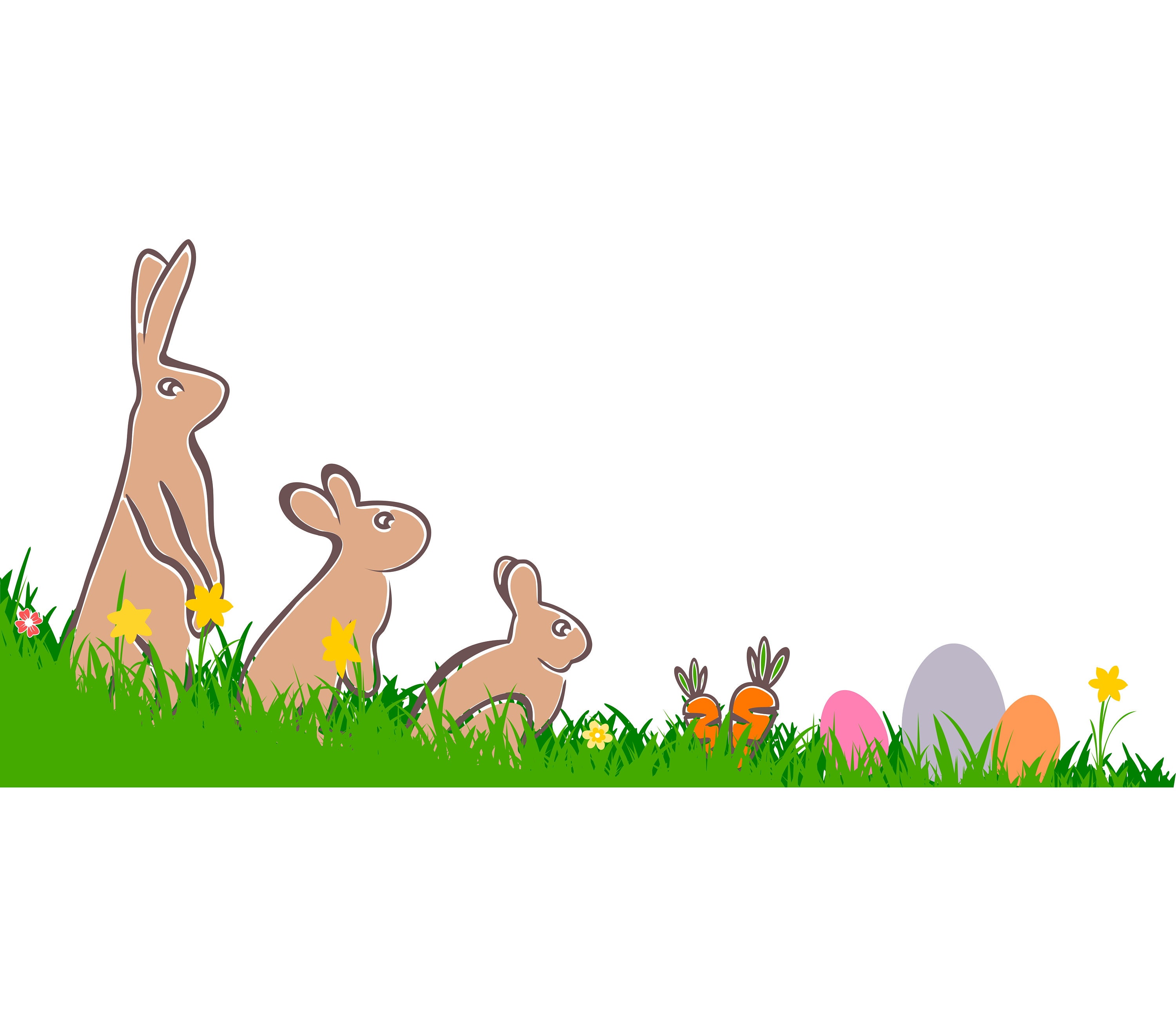 Frohe OSTERN OSTERHASE Wiese Vektor Grafik svg eps jpg png | Etsy