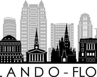 COLUMBUS OHIO Usa SKYLINE City Outline Silhouette Vector