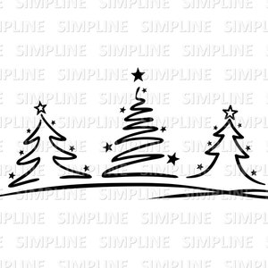 CHRISTMAS Christmas Tree Tree Silhouette Vector Graphic svg eps png