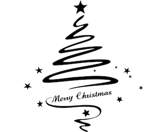 ÁRBOL DE NAVIDAD ÁRBOL DE NAVIDAD Silueta Vector Gráfico svg eps jpg png