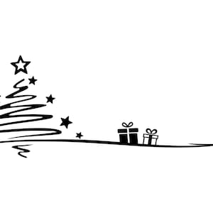 ARBRE DE NOËL ÉTOILE ARBRE silhouette graphiques vectoriels svg eps jpg png