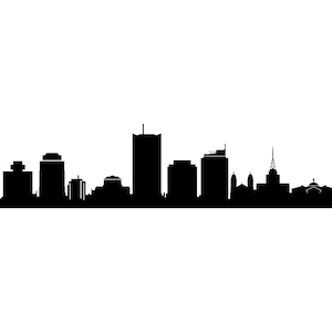 PHOENIX SKYLINE Contour Silhouette Vecteur svg eps jpg png