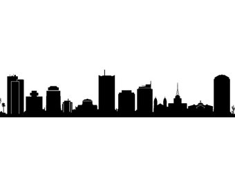 PHOENIX SKYLINE Umriss Silhouette Vektor svg eps jpg png