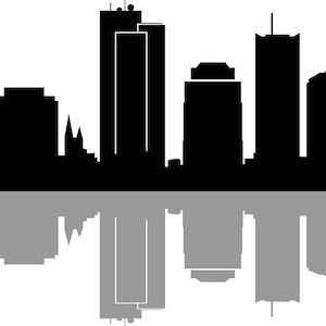PHOENIX Skyline Contour Silhouette Vecteur svg eps jpg png
