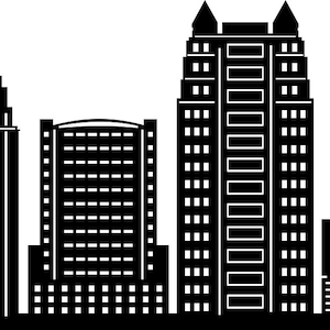ORLANDO CITY SKYLINE Florida Umriss Silhouette Vektor svg eps jpg png