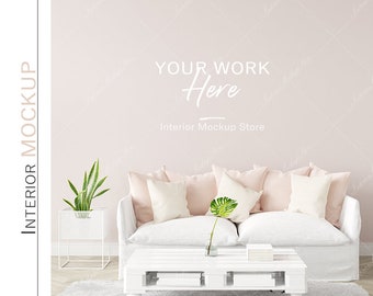 Pink Room Mockup Etsy