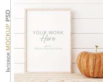 Autumn Frame Mockup Etsy