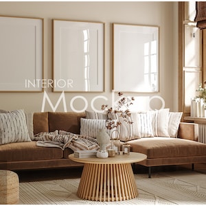 Frame mockup in home interior