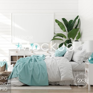 Frame mockup in home interior