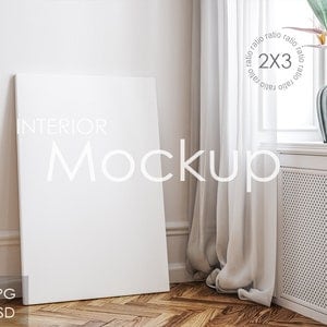 Canvas Mockup in home Interior