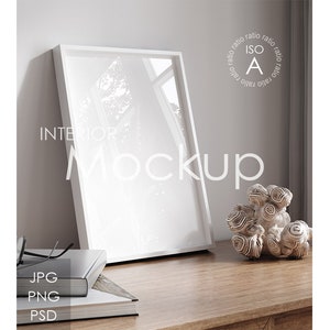 Frame mockup in home interior