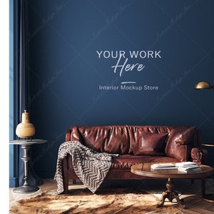 Blank Wall mockup, Minimalist mockup, Living room mockup, Interior frame, Empty wall mockup