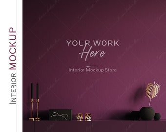 Minimalistisk vardagsrums tom väggmodell