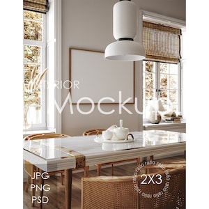 Frame mockup in home interior