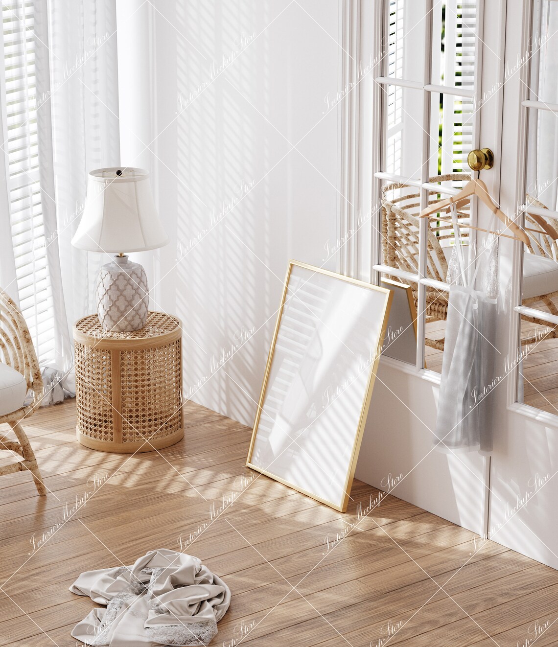 Vintage Frame Mockup, A ( ISO ) Ratio, Frame Template, Golden Frame ...