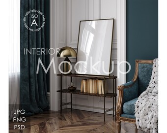 Frame mockup in home interior