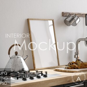 Frame mockup in home interior