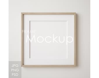 Frame mockup in home interior