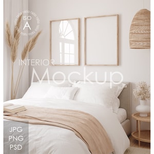 Frame mockup in home interior