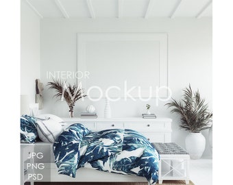 Frame mockup in home interior