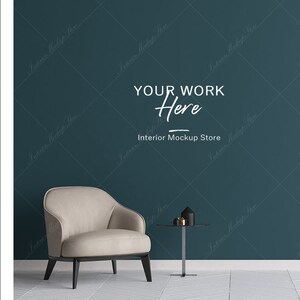 Empty Wall mockup, Minimalist mockup, Living room  mockup, Interior frame, wall mockup