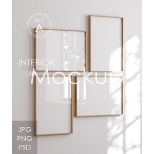 Frame mockup in home interior